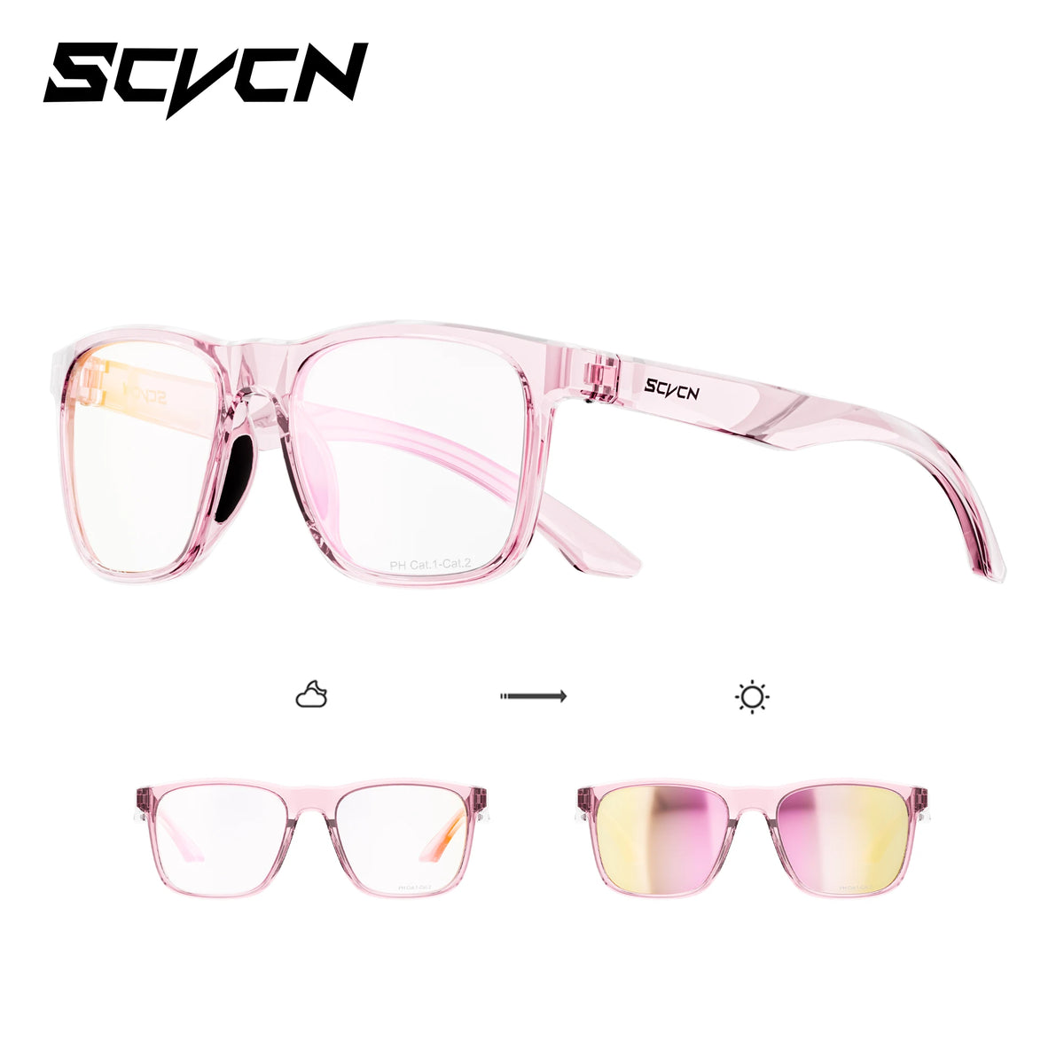 SCVCN Women's Sunglasses 2026 Polarized Men Camping Hiking Driving Glasses Sports UV400 Lenses Y2K Glasses Luxury Eyewear