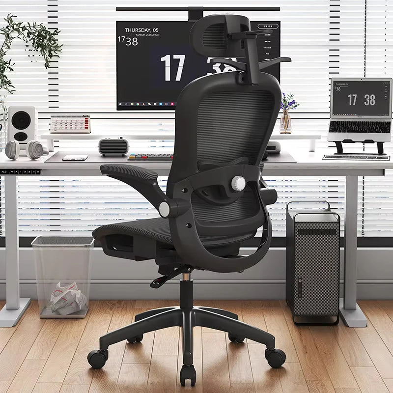 UVR Gaming Computer Chair Ergonomic Office Chair with Reclining Backrest, Adjustable Height Swivel Mesh Executive Chair with Armrests