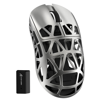 ATTACK SHARK R2 Tri-Mode Wireless Gaming Mouse, Ultra-Light Magnesium Alloy, PAW3950 Optical Sensor, 42000 DPI, 8000Hz Polling Rate, Programmable Gaming Mouse
