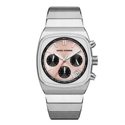 Horloge voor mannen in roestvrij staal Case Shape: Round Case