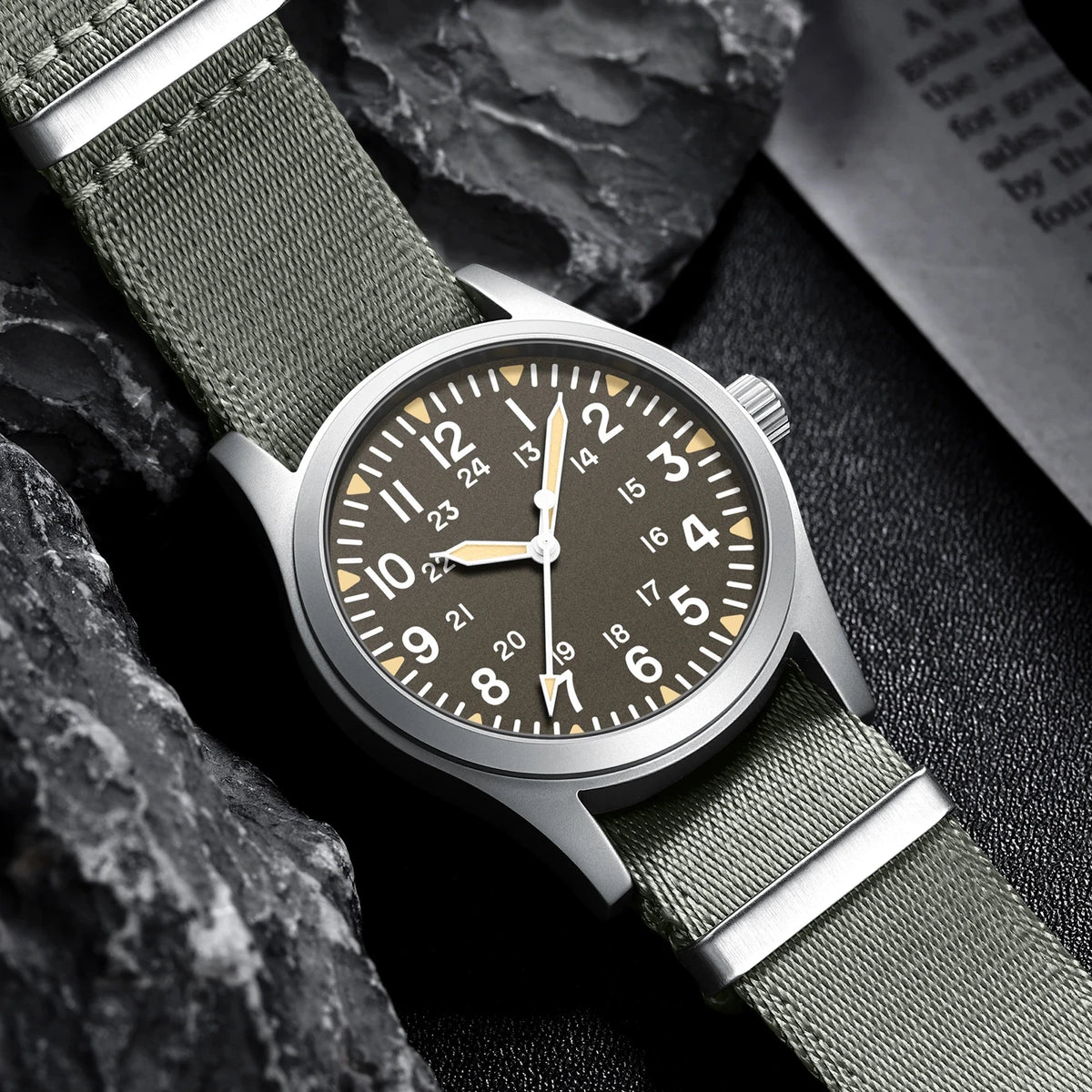 MILITREK 2026 New Military Retro Men'S VH31 Quartz Watch 37mm Sapphire Stainlesssteel 100m Waterproof C3 Luminous Reloj Hombre