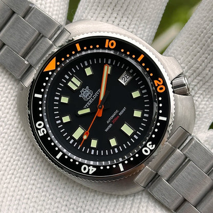 STEELDIVE SD1970C Classic Ceramic Bezel 200M Water Resistant Sapphire Glass AR Coating Mens Automatic Watch NH35 Dive Watches