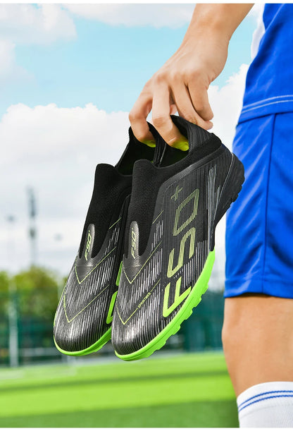 New Men Football Boots Non-Slip Match Grass Cleats High-top High-quality Soccer Shoes Futsal Sneakers Indoor Hot-selling Outdoor
