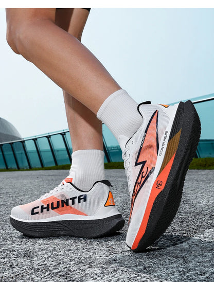 Men's Sports Shoes Carbon Plate Running Shoes Male Marathon Sneakers Racing Shock-absorbing Athletics Training Shoes for Women