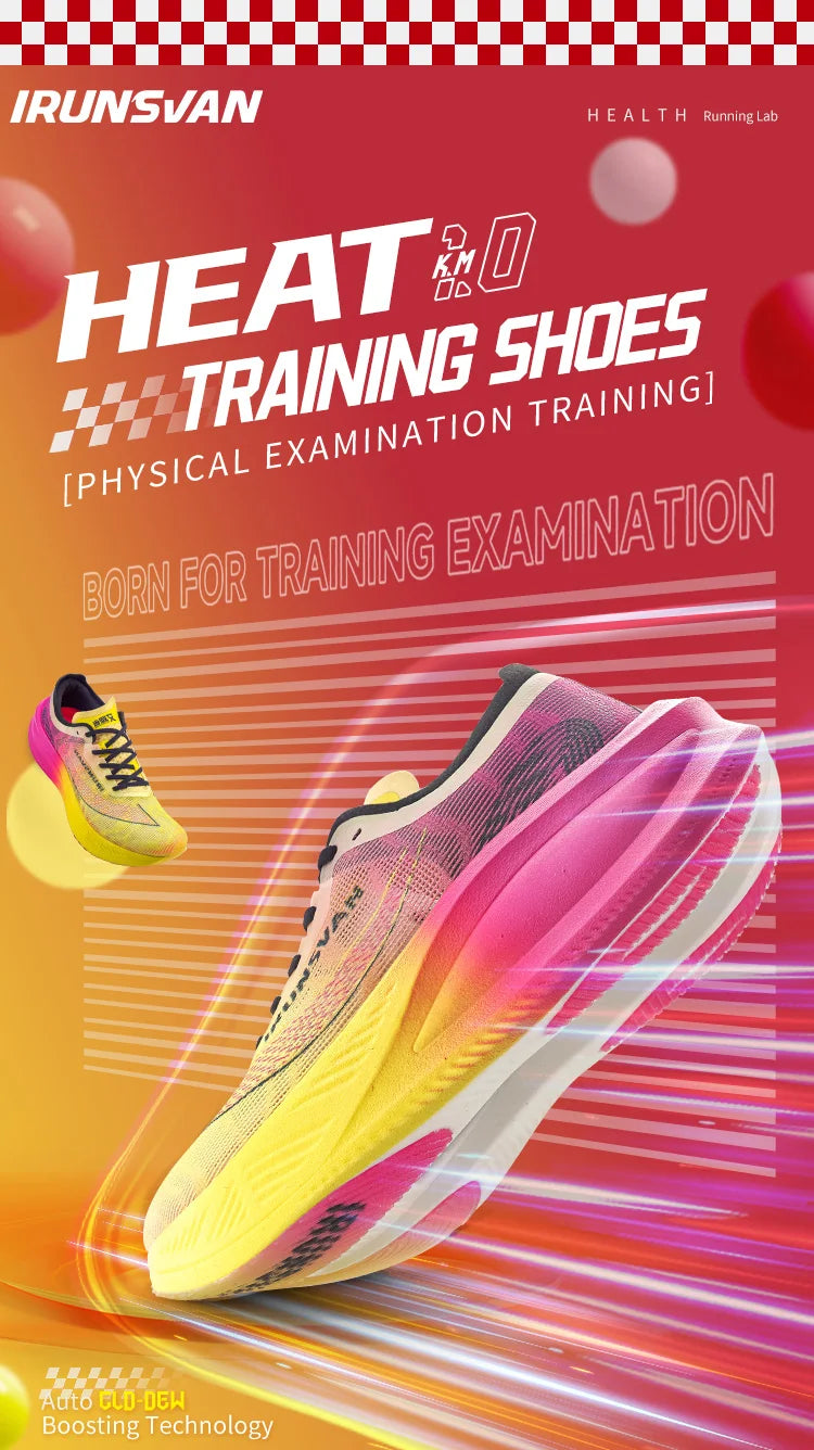 IRUNSVAN carbon plate marathon running shoes professional stable support shock absorption ultra light rebound sports shoes
