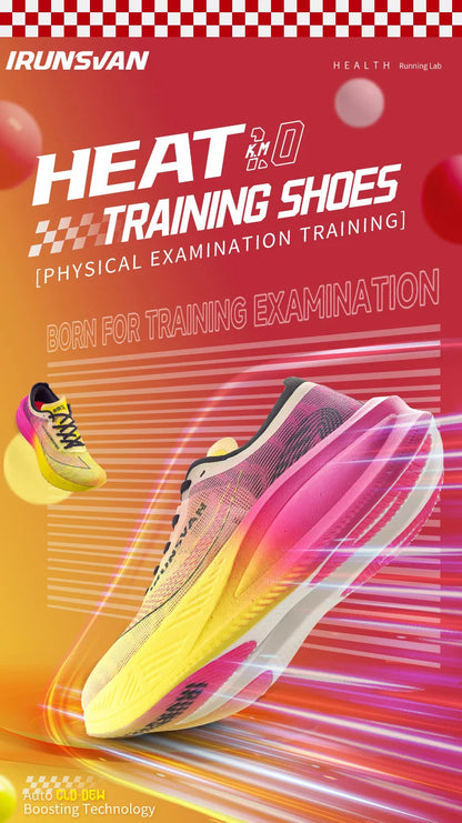IRUNSVAN carbon plate marathon running shoes professional stable support shock absorption ultra light rebound sports shoes
