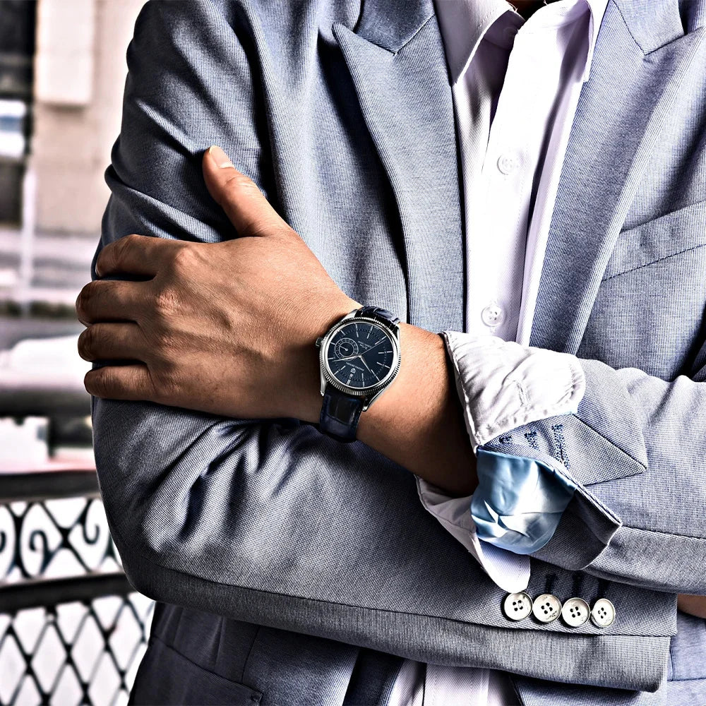 PAGANI Design PD1689 Men Quartz Watch Japan VH65 Movt Sapphire Glass Leather Strap 20Bar Waterproof Men Wristwatch Reloj Hombre