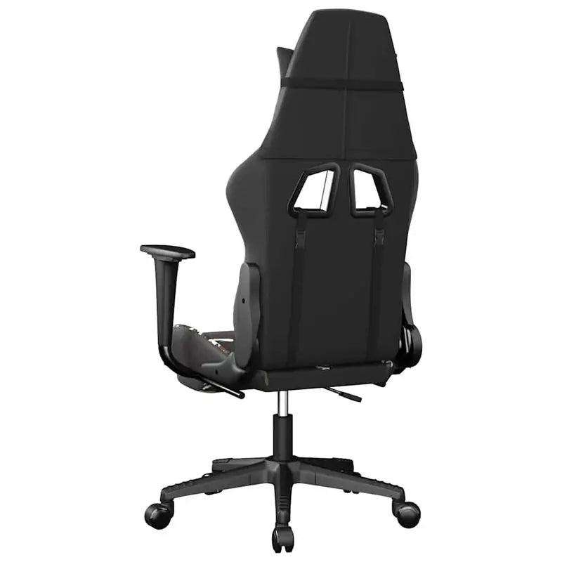 Gaming Chair with Massage Lumbar Support & Footrest, Adjustable Reclining Gaming Chair, 360° Swivel Ergonomic Gaming Chair for Office & PC Gaming
