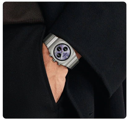 Horloge voor mannen in roestvrij staal Case Shape: Round Case