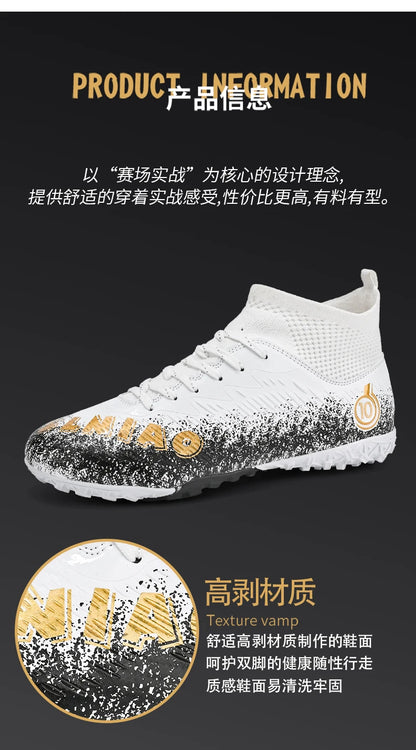Men Soccer Shoes Kids Football Boots Women Professional Soccer Cleats Antiskid Chaussure Football TF/FG Outdoor Football Shoes