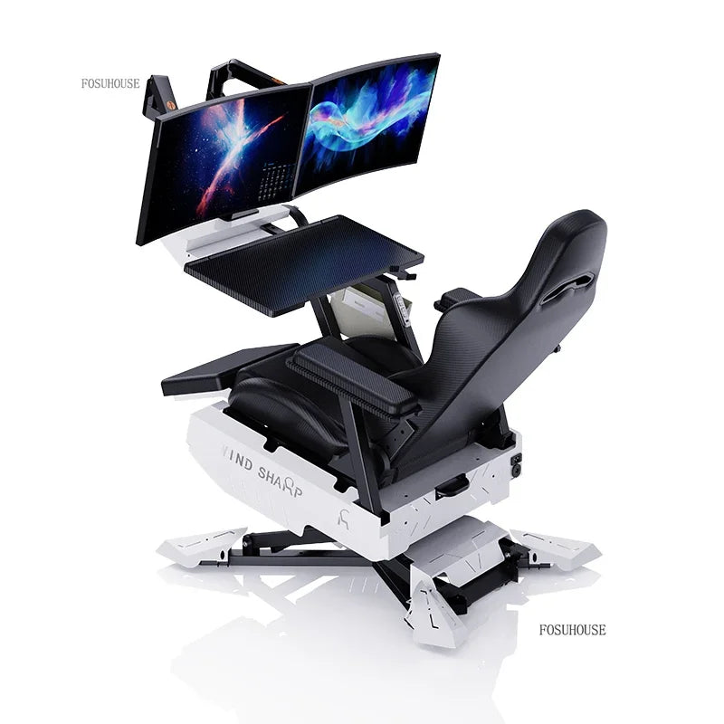 Zero Gravity Gaming Chair Ergonomic Office Chair, Multifunctional Computer Chair with Reclining Cockpit Design, Comfortable Office Gaming Chair