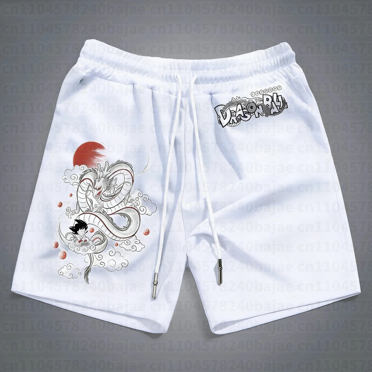 2026 Adult Boys Loose Short Hot Summer Mens Male Beach Pants Top Short Gift Sweatpants Goku Dragon Ball Z Gym Casual Shorts Hot