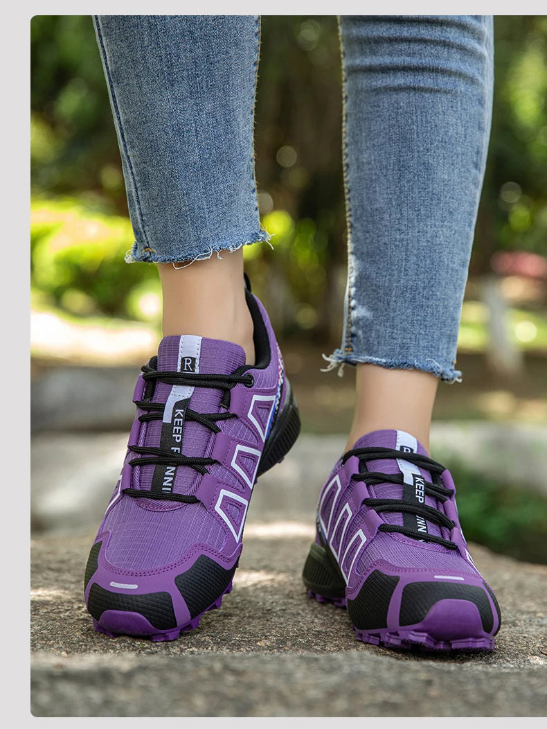 Women's Hiking Shoes Waterproof Outdoor Sports Shoes Women's Walking Travel Sports Shoes Bicycle Sports Shoes Running Shoes