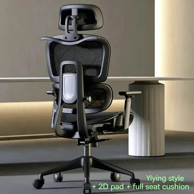 Ergonomic Office Chair Adjustable Recliner Gaming Computer Chair with Lumbar Support, 360° Swivel Wheels, Comfortable Executive Desk Chair