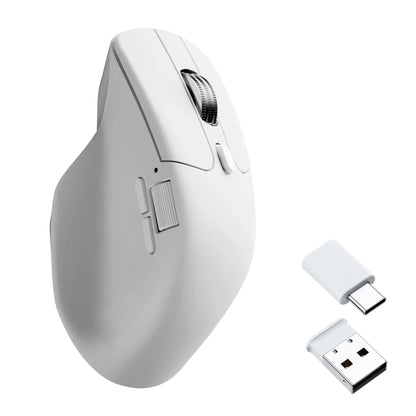 Keychron M6 Wireless Mouse with PixArt 3950 Sensor, 8K Polling Rate, Silent Switches, Dual Scroll Wheels, Bluetooth & 2.4GHz Ergonomic Mouse