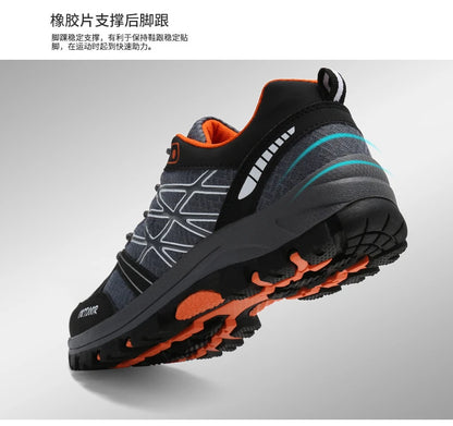 Brand Hiking Shoes Men Mesh Breathable Travel Shoe Outdoor Waterproof Hunting Fishing Shoes Mountain Off-Road Riding Sports Shoe