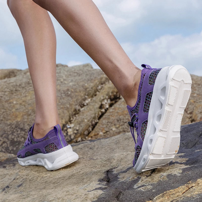 2026 Men Women Quick-Dry Wading Shoes Water Breathable AquaIn Upstream Antiskid Outdoor Sports Wearproof Beach Sneakers 39-46