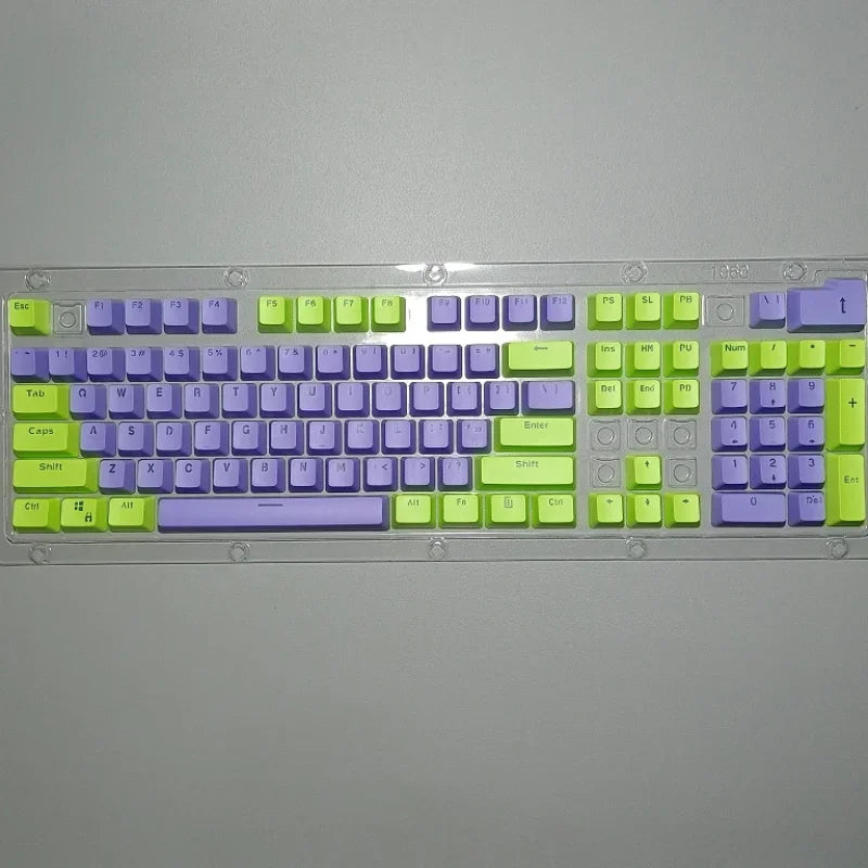 Good Pbt Oem Keycaps 61/87/104keys Custom RGB Player Backlit Double Shot Keycaps Gaming Accessories Ergonomic Teclado Pink/Black