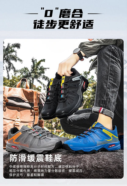 New Outdoor Men's Shoes Men's Anti Slip mountaineering Shoes Travel Hiking Adventure Footwear Fashionable Casual Sneaker