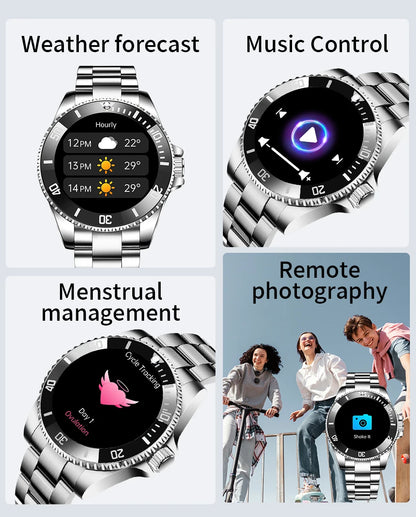 LIGE 2026 Smartwatch for Men  1.27" HD Display, Bluetooth Calling, IP68 Waterproof, Heart Rate & Fitness Monitor