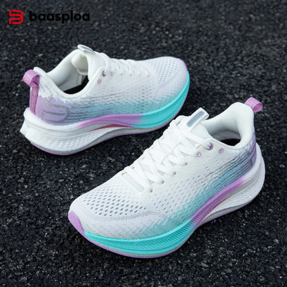 Baasploa Women Carbon Plate Running Shoes Outdoor Professional Cushioning Jogging Sneakers Female Casual Breathable Sports Shoes