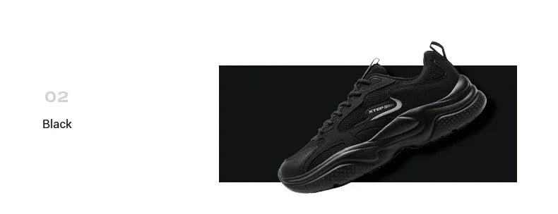 Xtep Casual Shoes For Men Summer New Mesh Breathable Thick Sole Heightened Lightweight Youth Fashion Sports Shoes 875319320001