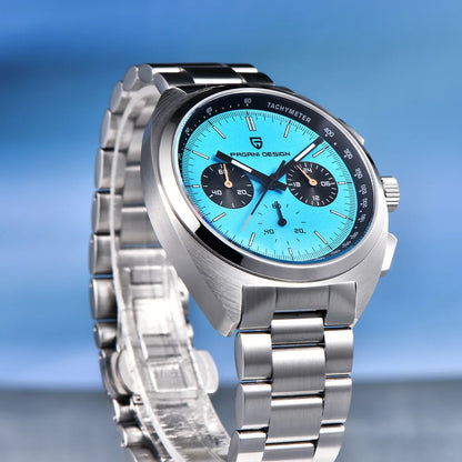 Pagani design2026fashion men's quartz watch top brand luxury sapphire VK63 men's chronograph all-steel diving relógios masculino