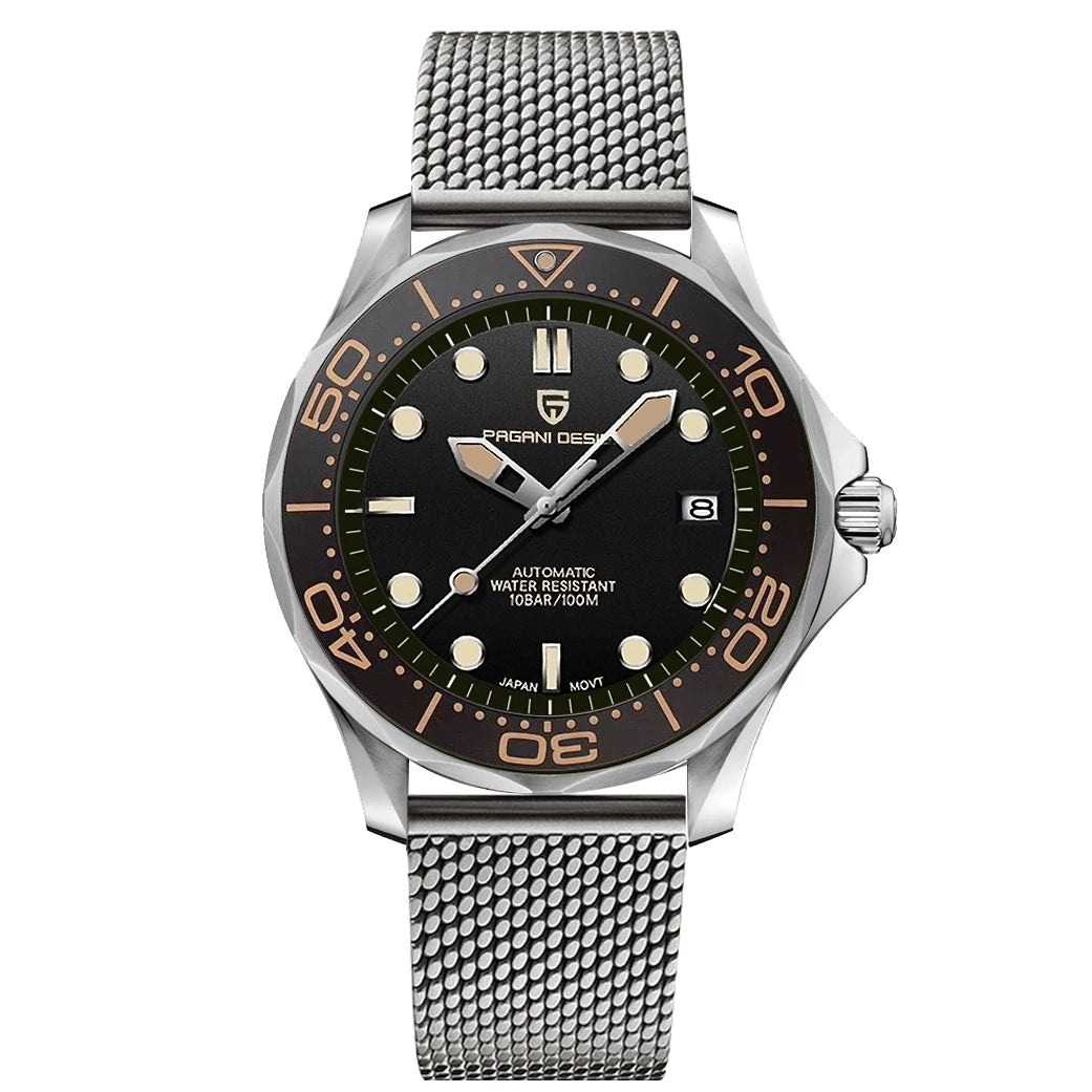 PAGANI DESIGN Men Watches 2026 New 007 Retro Luxury Automatic Watch For Men Mechanical Wristwatch Men Stainless steel Waterproof