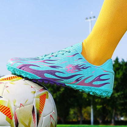 Kids Professional Football Boots Men Soccer Shoes Low-top Ankle Support Sports Youth Match Training Football Non-slip Durable