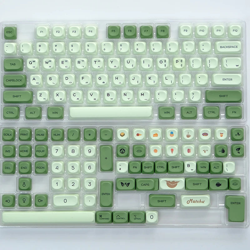 141 keys Marshmallow KOA Keycap PBT DYE Sublimation MOA Keycaps ISO 7U Japanese Korean Russian Key Caps For Mechanical Keyboard