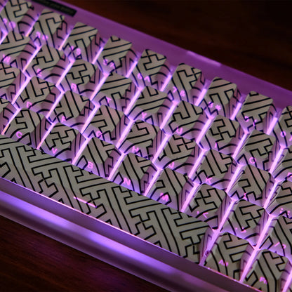 KYOMOT 135 Keys PBT Side Print Keycap Double Shot Cherry Profile Shine Through Keycaps for MX Switch Games Mechanical Keyboard