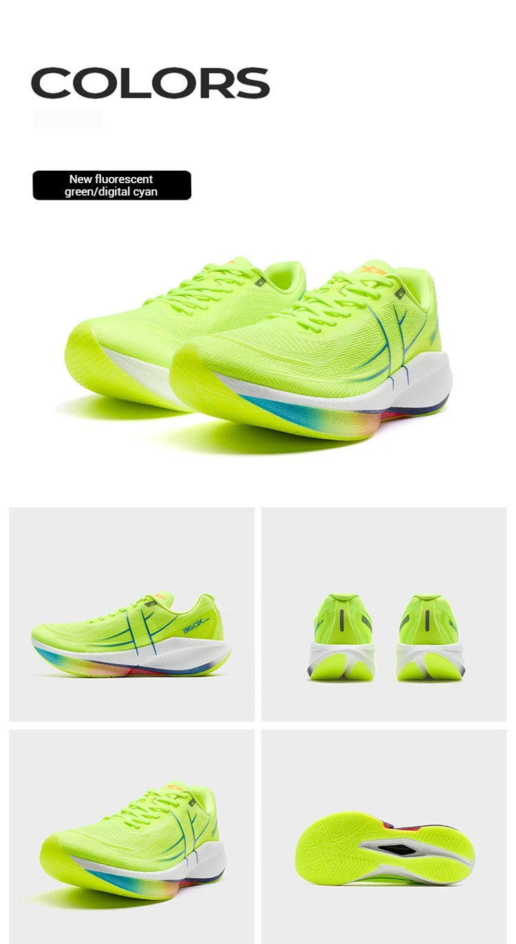 Xtep 360X 2.0 profesionální maratonské běžecké boty, pánské závodní sportovní tréninkové boty s karbonovou deskou a tlumením nárazů 975219110035