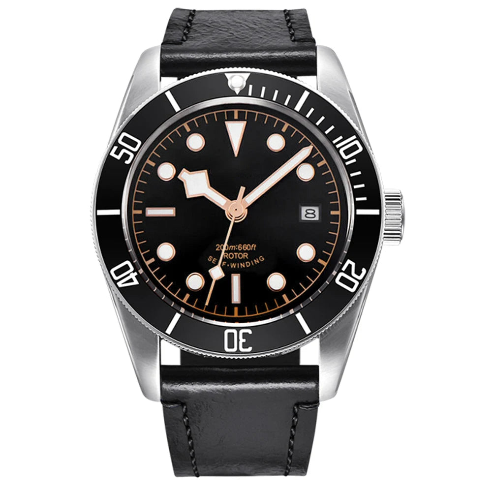 Luxury Customizable Logo Waterproof Japan nh35 Automatic Mechanical Wristwatch Full Steel Sapphire Men Watch Dress Male Clock