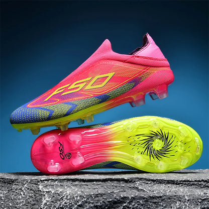 Nové pánské fotbalové boty na trávu pro dospělé, protiskluzové kopačky, ultralehké sportovní sálové boty, FG turf futsal, pohodlné