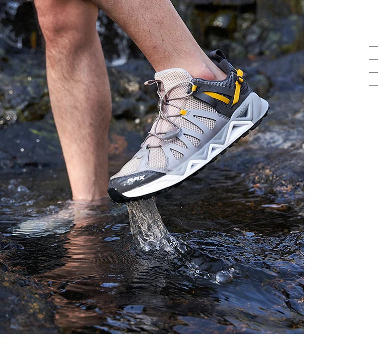 RAX New Men Women Summer Hiking Shoes Breathable Upstream Shoes Trekking Aqua Shoes Outdoor Fishing Camping Sneaker Men