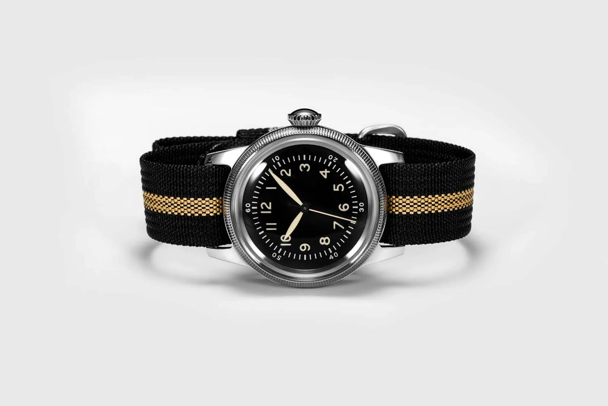 RDUNAE RA05 Vintage Military Watch 2035 Movement Quartz K1 Mineral Glass Crystal Stainless Steel Luminous Waterproof Men Watches