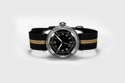 RDUNAE RA05 Vintage Military Watch 2035 Movement Quartz K1 Mineral Glass Crystal Stainless Steel Luminous Waterproof Men Watches