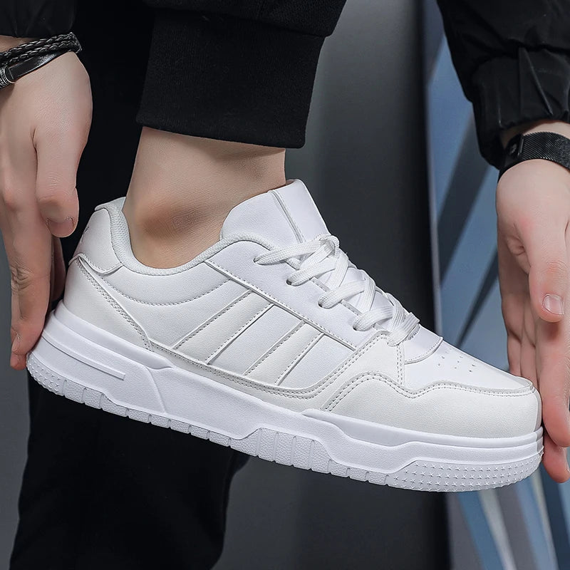 Plus Big Size 50 51 52 Mens Leather Sneakers Casual Sports Shoes Flat Skateboard Shoes Hot Sale For Dropshipping
