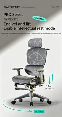 Ergonomic Office Chair Adjustable Recliner Gaming Computer Chair with Lumbar Support, 360° Swivel Wheels, Comfortable Executive Desk Chair