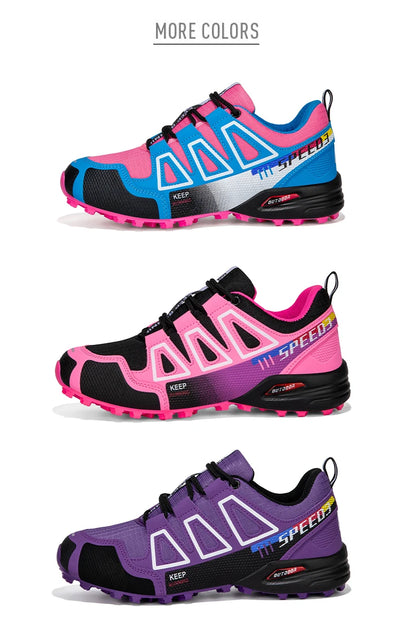 Women's Hiking Shoes Waterproof Outdoor Sports Shoes Women's Walking Travel Sports Shoes Bicycle Sports Shoes Running Shoes