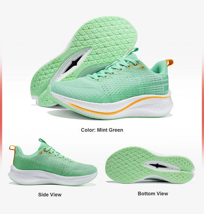 Baasploa Women Carbon Plate Running Shoes Outdoor Professional Cushioning Jogging Sneakers Female Casual Breathable Sports Shoes