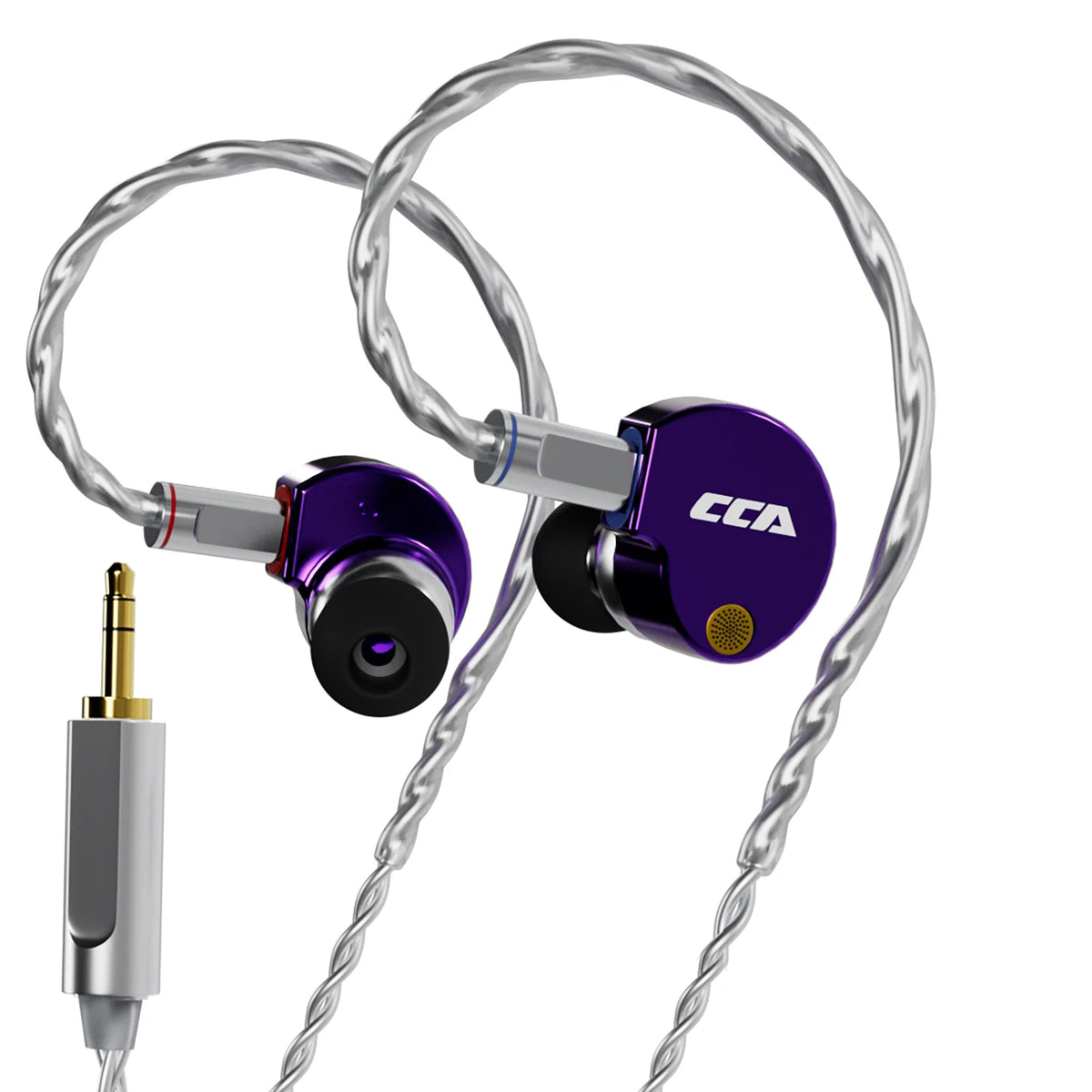 CCA Phoenix HiFi Earphones Dynamic Drive LCP Diaphragm Earphones Noise Cancelling Replaceable 2PIN Cable Gaming Wired Earphone