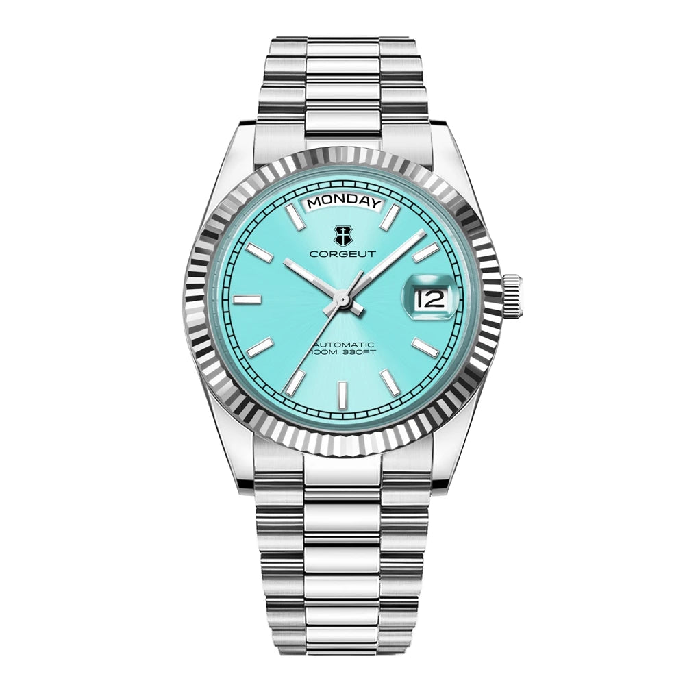 Reloj de lujo Corgeut de 36MM para hombre ST1644, reloj de pulsera mecánico automático con cristal de zafiro, relógio masculino 10BAR, para natación y vestir