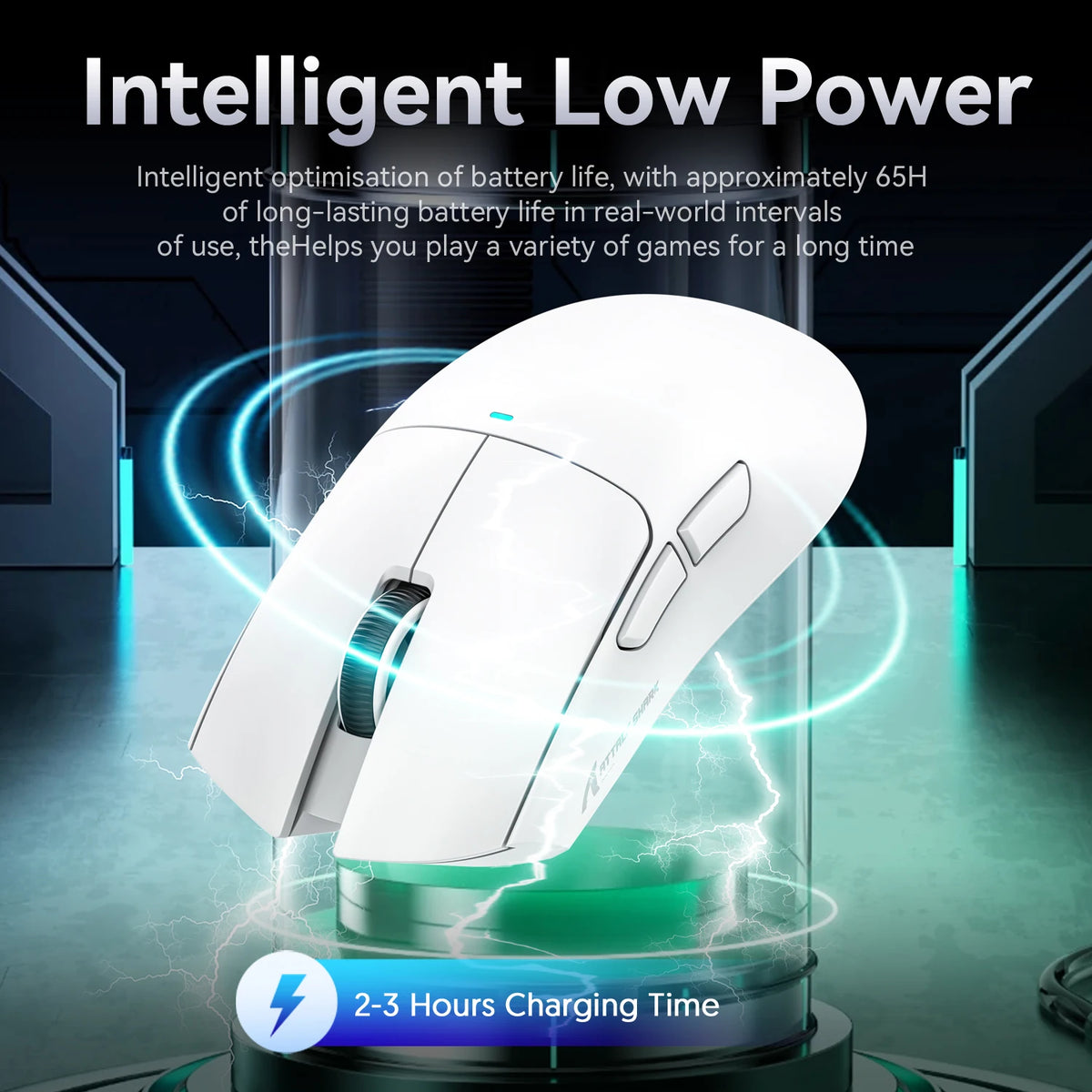 Mouse da gaming wireless ATTACK SHARK X11SE, tri-mode, ultraleggero 63g con sensore PAW3311, 22000 DPI, batteria 300mAh, doppio driver