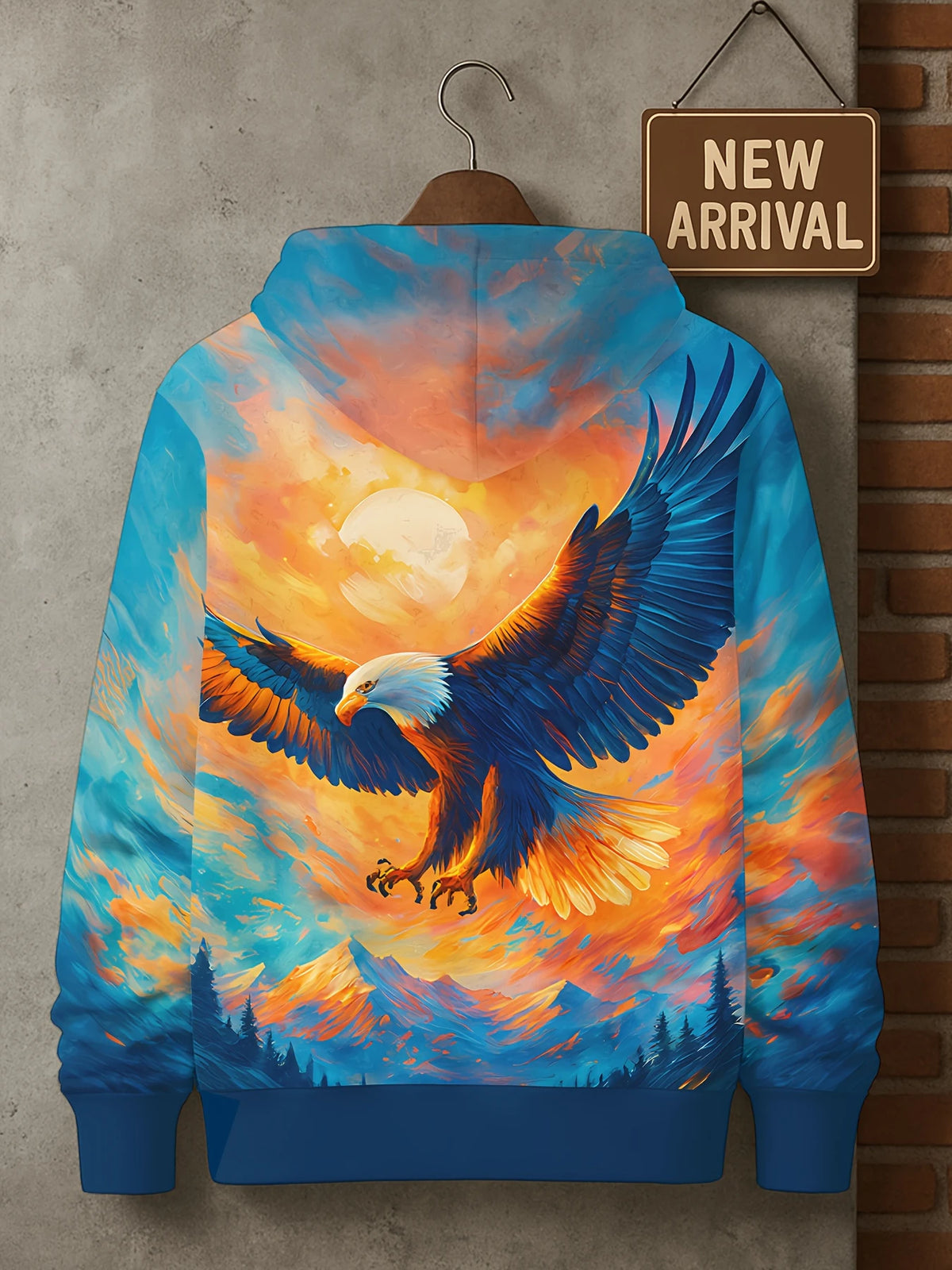 2025 Fashion Cool Eagle Men's Hoodie 3D Printed Hoodies Edition Trend American Eagle Men's Sportswear Kids Casual Unisex Pullover