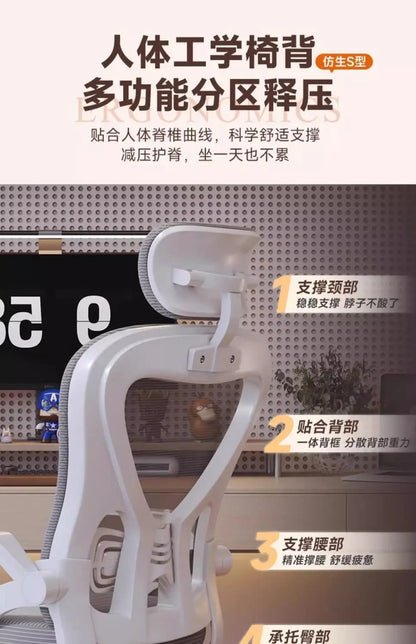 Ergonomic Gaming Chair for Gamers Luxury Office Chair with Adjustable Height, 200kg Support, Comfortable Armrest Computer Chair for Home & Office