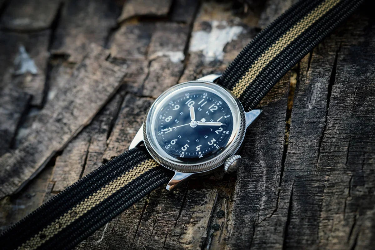 RDUNAE RA05 Vintage Military Watch 2035 Movement Quartz K1 Mineral Glass Crystal Stainless Steel Luminous Waterproof Men Watches