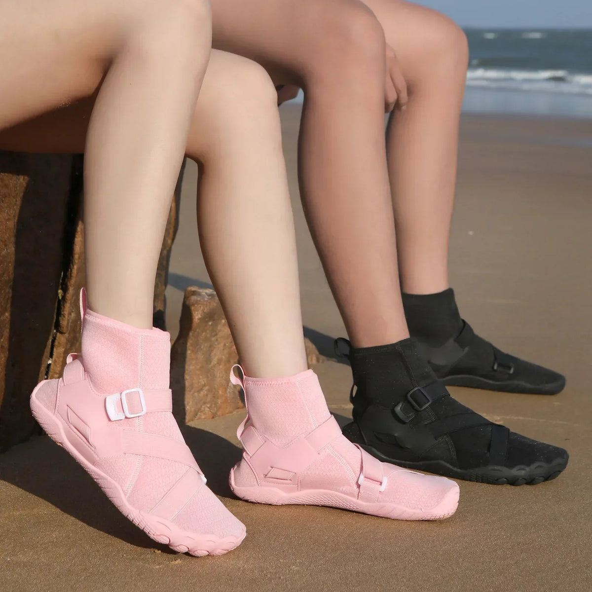 Outdoorové sportovní brodicí tenisky na turistiku, unisex plavecké boty do vody, vysoké barefoot aqua boty na pláž, fitness, potápění a surfování, sandály