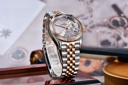 PAGANI DESIGN Luxury Men Watch Sapphire mirror Luminous Stainless Steel Watch Week Date Mechanical Waterproof ST16 Man watch