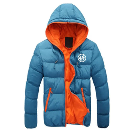 2026 Dragon Ball GOKU Anime Print Autumn And Winter Men's New Six-color Cotton-padded Warm Zipper Jackets Casual Fashion Coats, produit gaming premium Fraquane